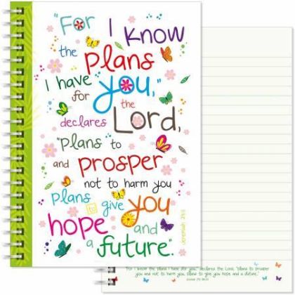 Picture of For I know the plans A5 notebook