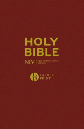 Picture of NIV Larger print burgundy