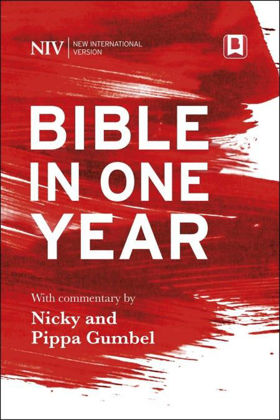 Picture of NIV Bible in one year with commentary