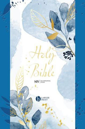 Picture of NIV Larger Print Blue Soft-tone with zip
