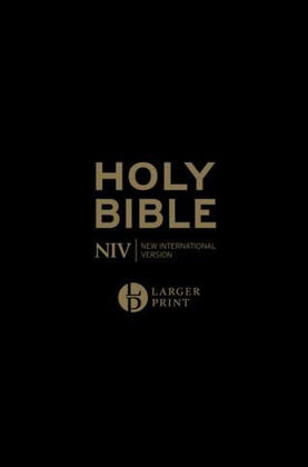 Picture of NIV larger print personal Black Leather