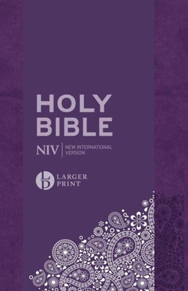 Picture of NIV larger print personal Purple