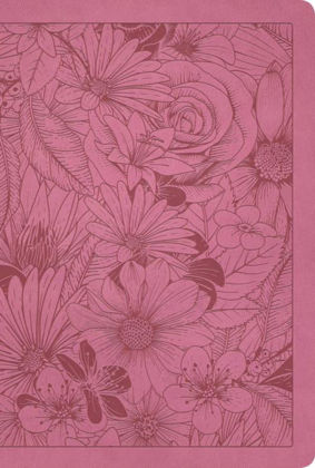 Picture of NLT Large Print Thinline Garden Pink