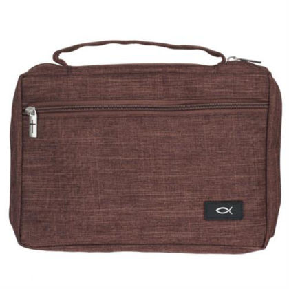 Picture of Value bible cover - Brown/fish - Large