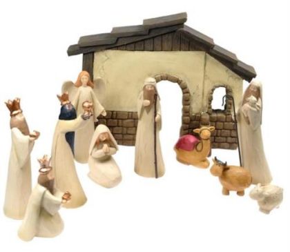 Picture of Traditional 11 Piece Nativity Set