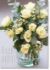 Picture of White roses and eucalyptus