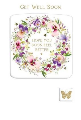 Picture of Butterfly and floral wreath