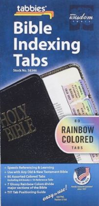 Picture of Bible Index Tabs - Rainbow