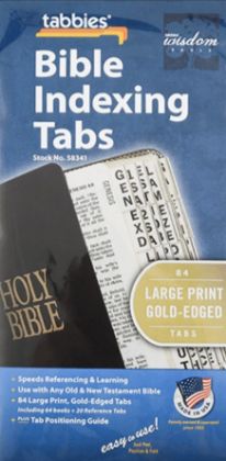 Picture of Bible Index Tabs - Large print Gold