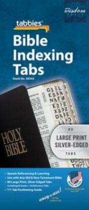 Picture of Bible Index Tabs - Large print Silver