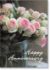 Picture of White & pink rose in glass